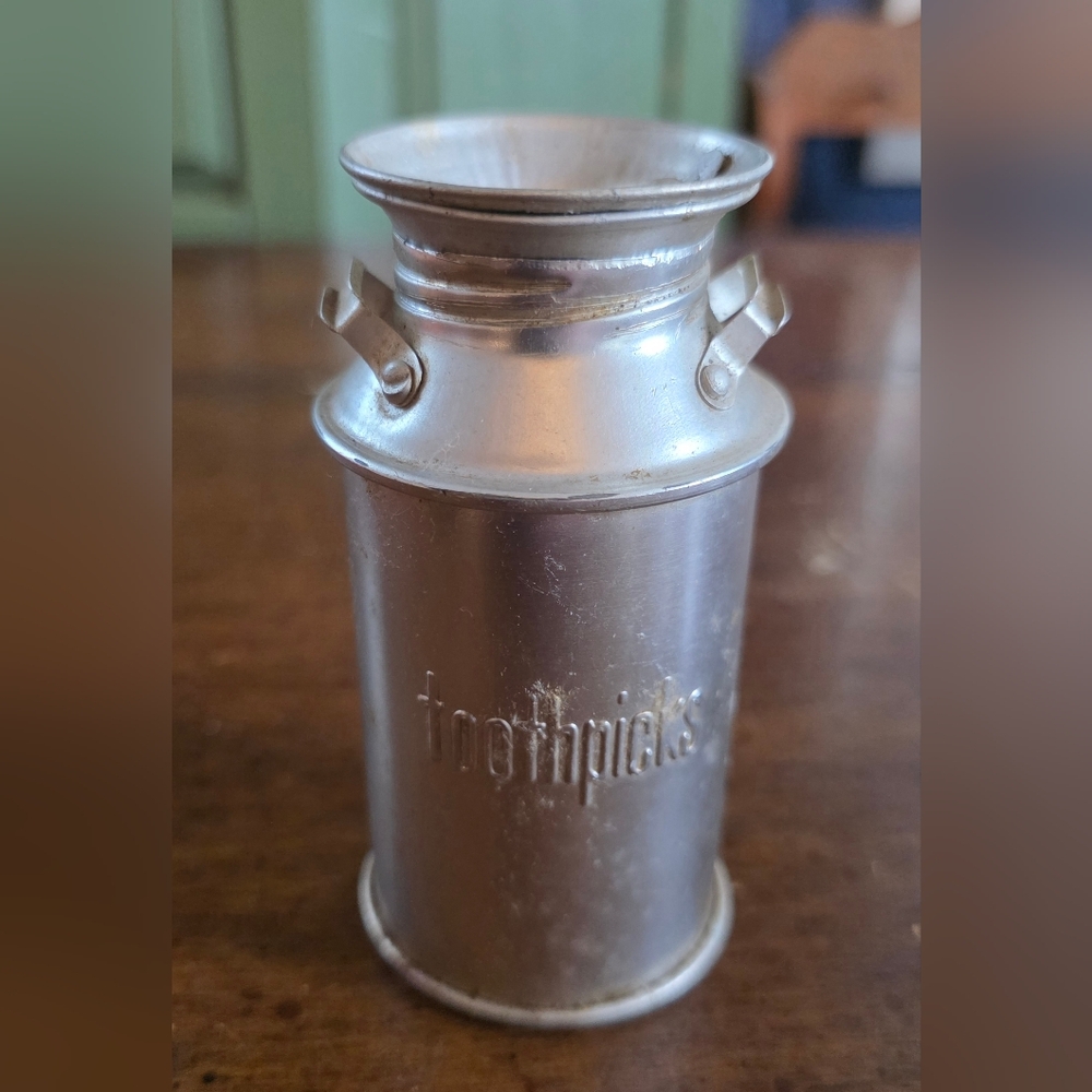 Stainless Steel Toothpick Holder - Silver